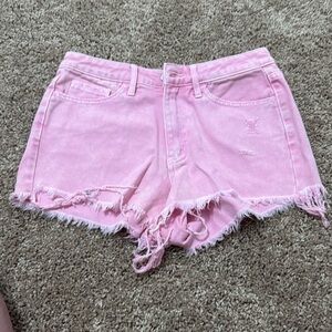 Pink Jean shorts